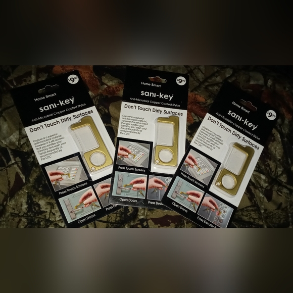 Home Smart SANI-KEY No Touch Copper-coated Stylus Anti-Microbial NWT - Picture 1 of 4